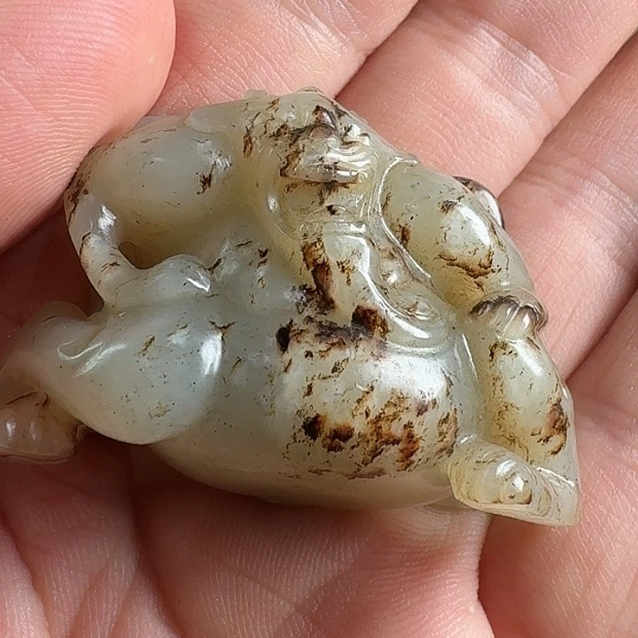 禅***和田玉（糖玉）未镶嵌挂件