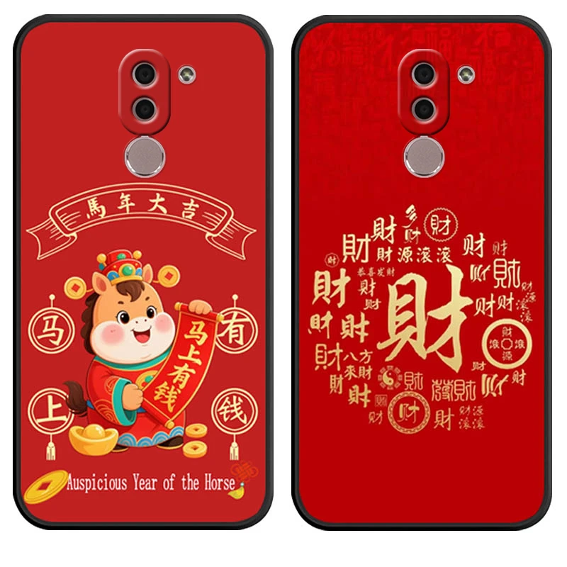 适用华为荣耀畅玩6x手机壳a140新年款bln-al40卡通化为荣誉6X防摔