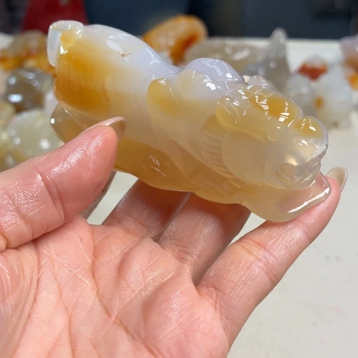 玛瑙/玉髓未镶嵌吊坠(不含链)