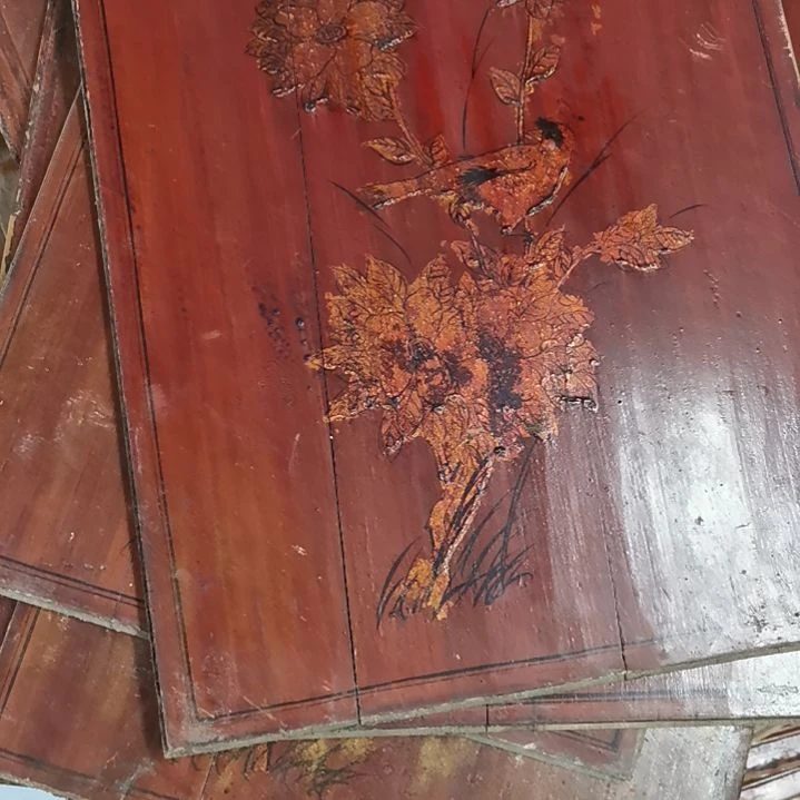 木W****）老木雕花版四片