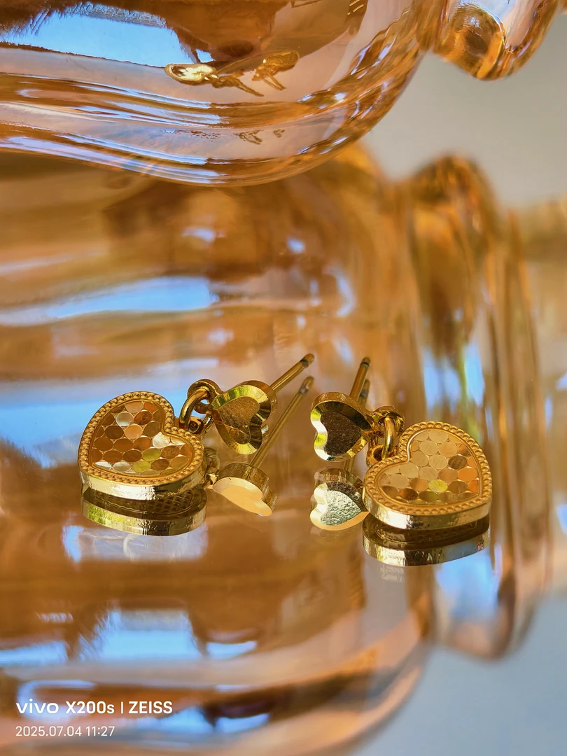 黄铜耳饰 【胡子小妞】时尚简约耳环 254433