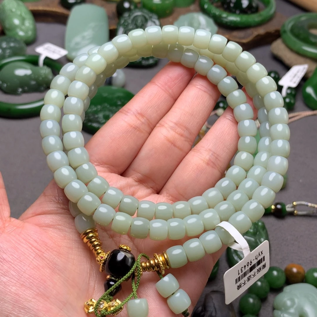 和田玉未镶嵌毛衣链嗳***?