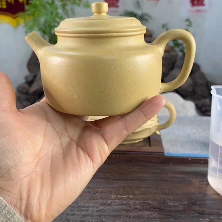 紫砂茶壶本绿德钟230左右的容量半手制作