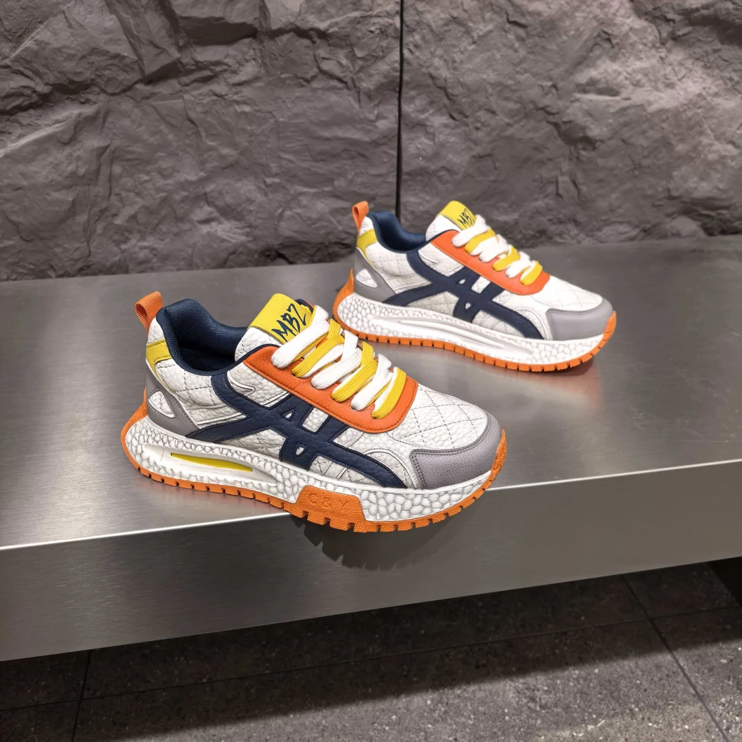 男鞋欧洲站潮鞋透气增高低帮阿甘鞋时尚休闲鞋鞋子男鞋百搭运动鞋