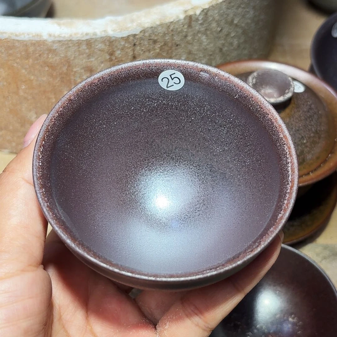 茶盏义兴龙窑建盏25微瑕