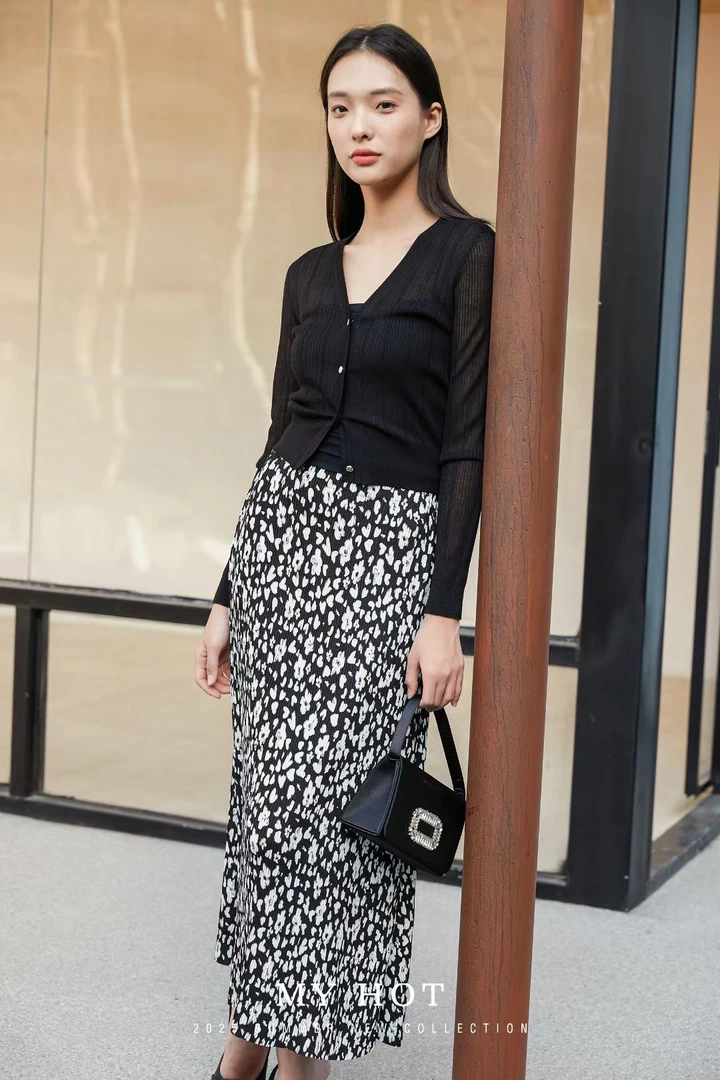 崋家曼夏季新款冰感针织开衫