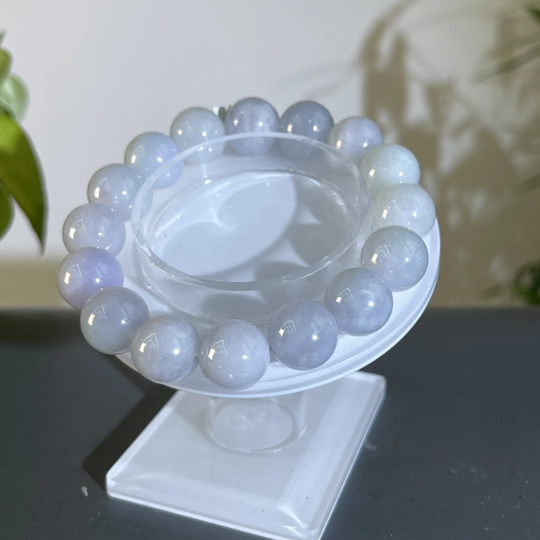 JGB10-74  天然缅甸A货翡翠  翡翠手串