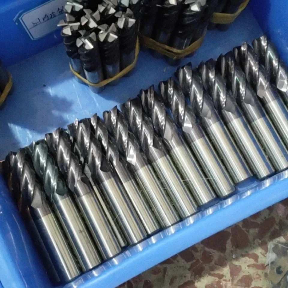 进口65度钨钢铣刀欧美系列日本高硬度旧铣刀4刃平刀合金铣刀