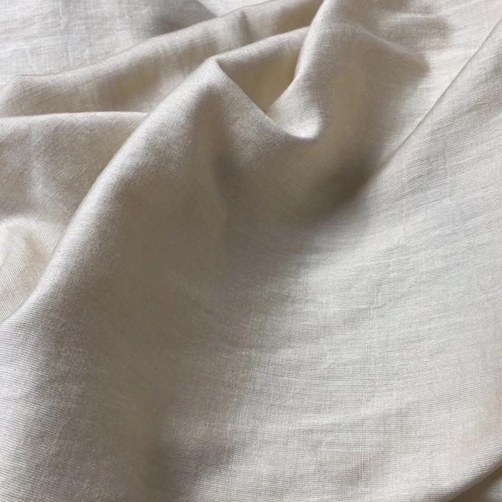 杏色棉麻1米。