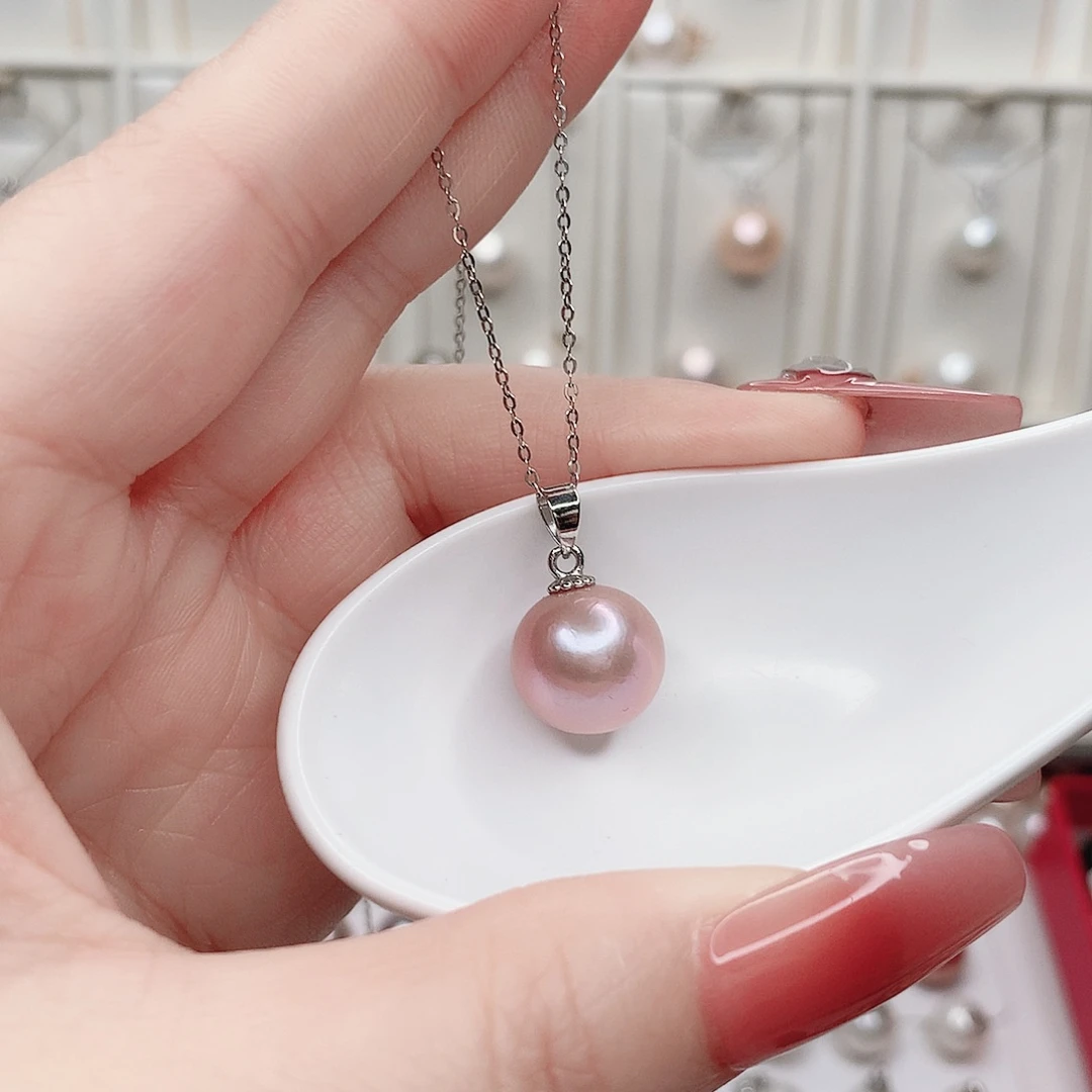 合金淡水珍珠吊坠(赠链)