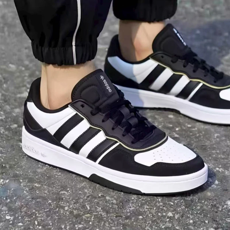 正品Adidas阿迪达斯三叶草男女款时尚百搭低帮运动休闲板鞋JS3034