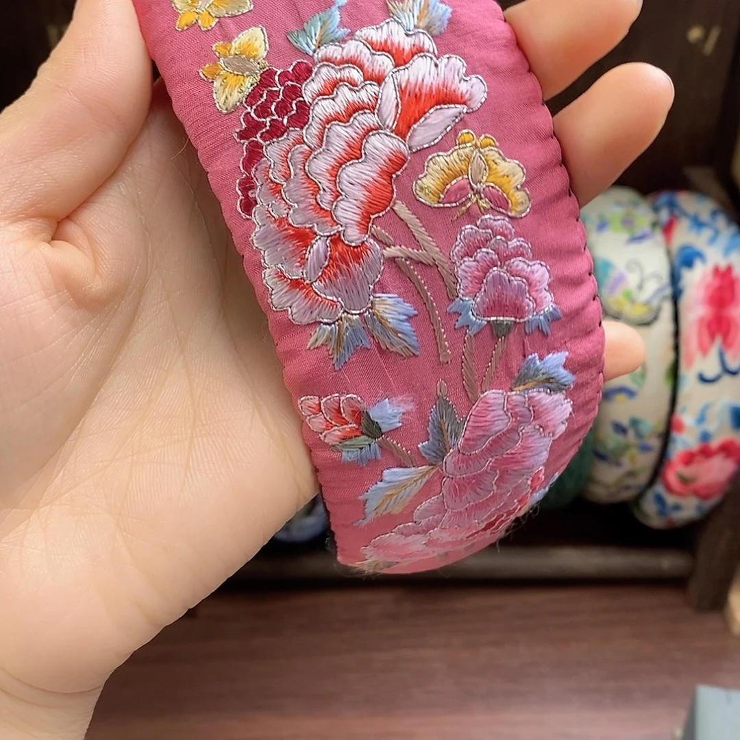 添***懿织绣老绣手工刺绣发箍