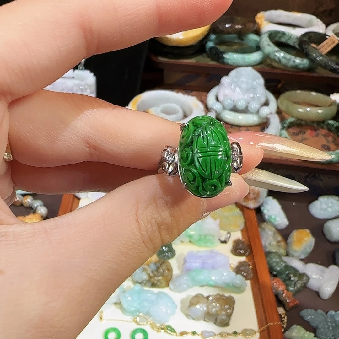 朵***发翡翠未镶嵌手链手链