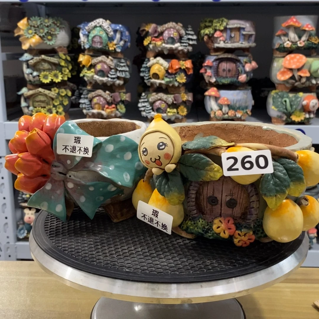 红陶明****?瑕疵花盆不退不换