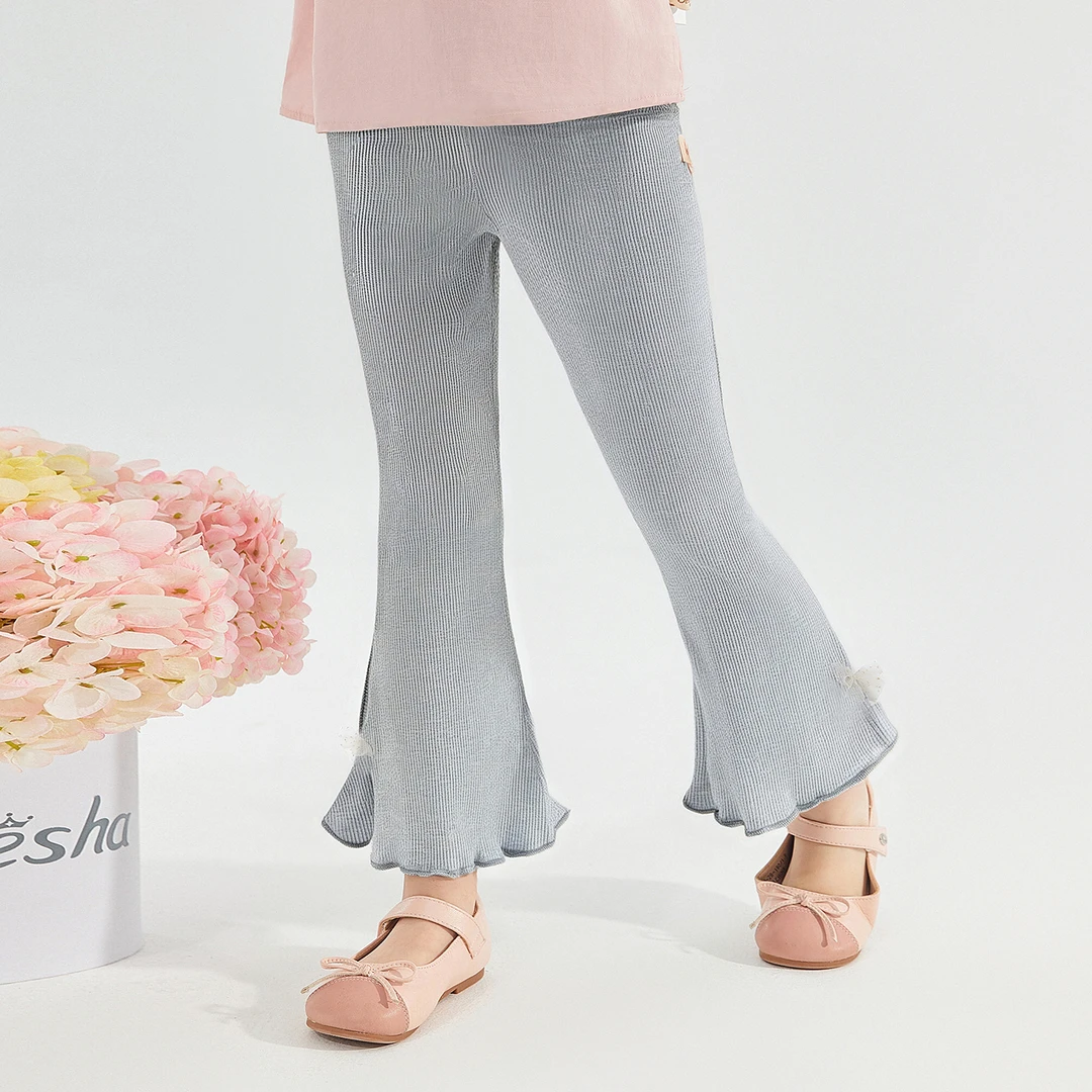 笛莎婴幼女童打底裤秋装新款小童小女孩喇叭裤长裤春秋-132539901