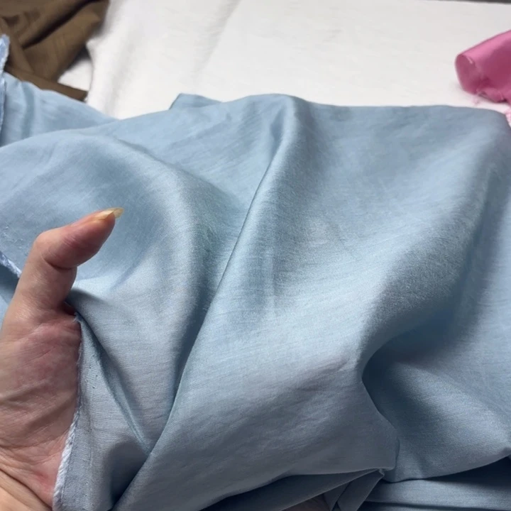 混纺棉浅蓝色人鱼姬2米
