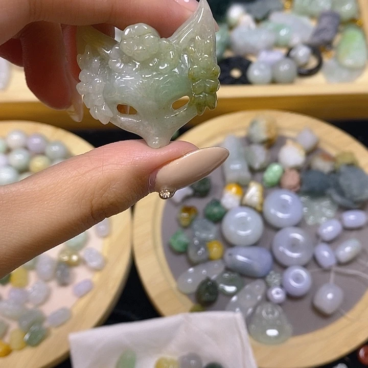 翡翠散珠天然缅甸翡翠