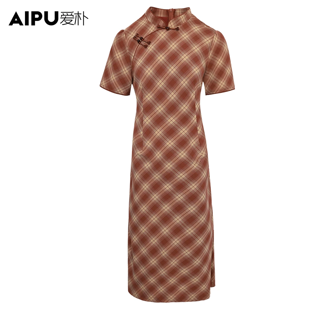 81006爱朴大码女装110斤到220斤夏季新款时尚气质显瘦遮肉连衣裙