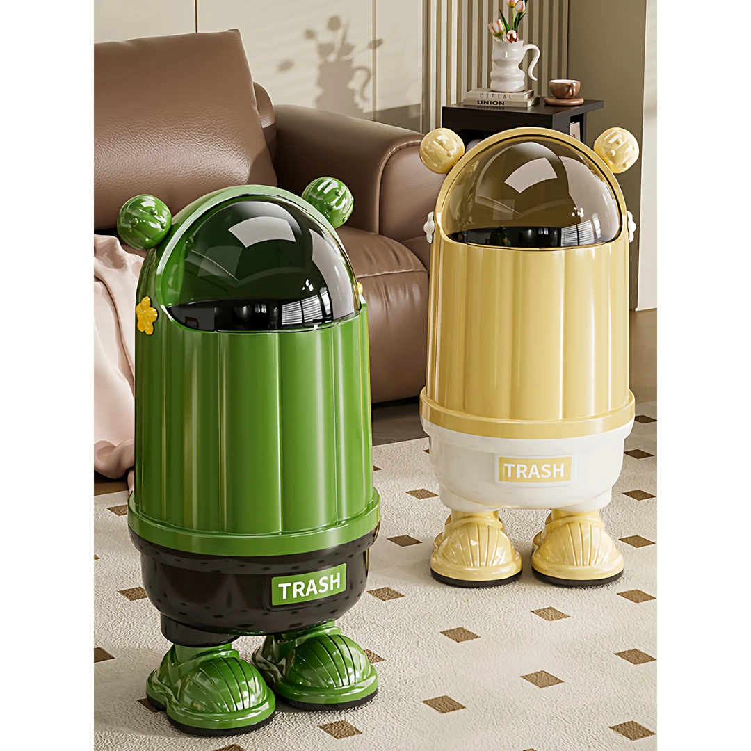 垃圾桶家用2025新款客厅轻奢高档带盖卧室卫生间高颜值大容量纸篓