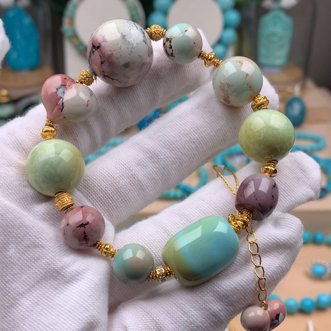 绿松石银S925镶嵌珠宝奇石