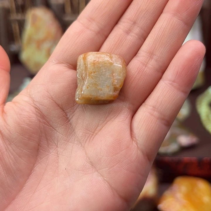 手链未镶嵌和田玉（糖玉）苍**地