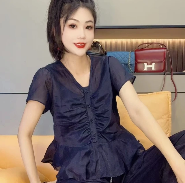 991#洋气时尚小衫(衣长57cm左右)