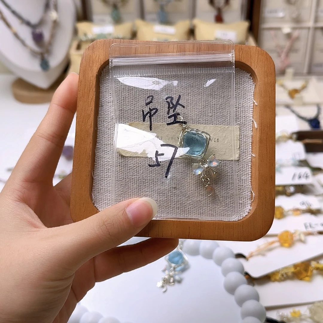 石英石纯铜锡合金纯铜57吊坠