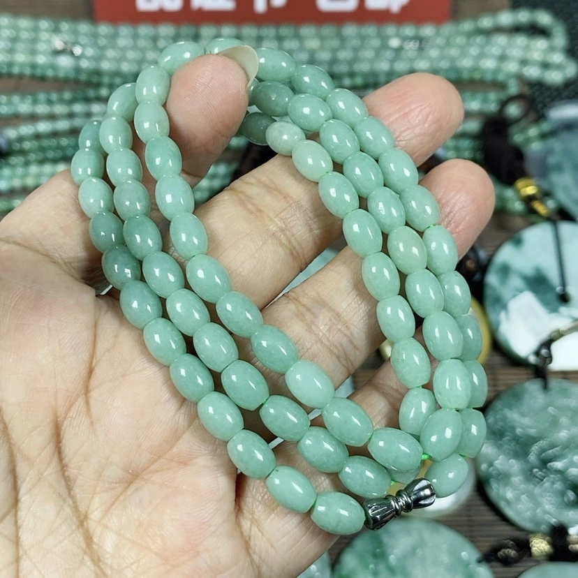 【闪购商品】翡翠颈饰未镶嵌玉项链卡6长60厘米