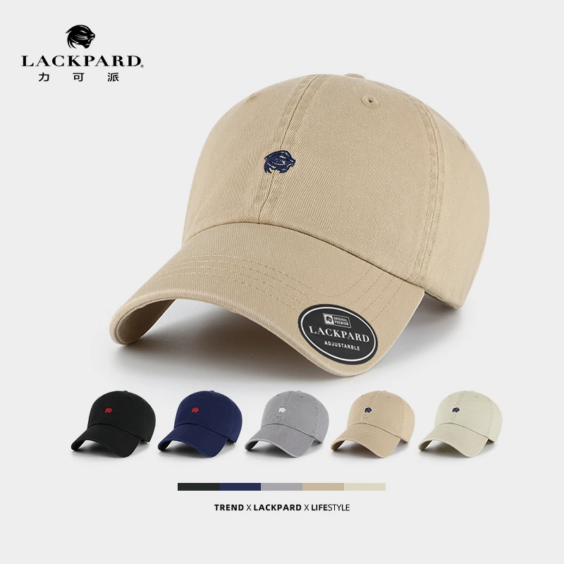 【软顶】LACKPARD刺绣帽子休闲风四季棒球帽圆顶宽檐鸭舌帽