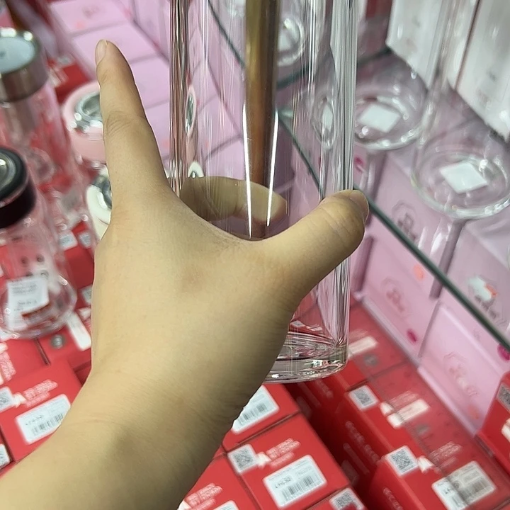 水晶玻璃盖子款银灰色单层玻璃杯4304301211