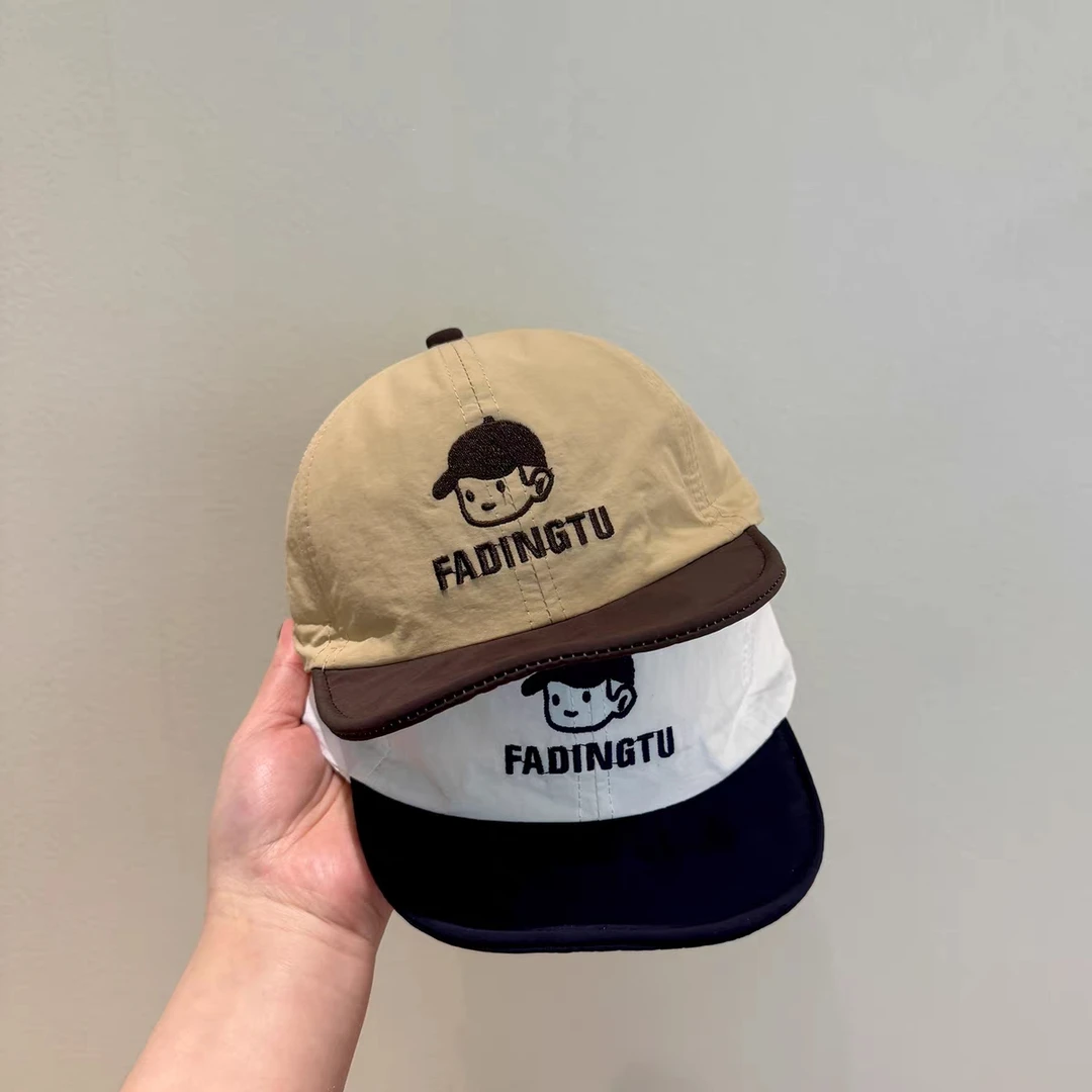 婴儿帽子春秋薄款可爱软檐遮阳鸭舌帽男宝宝小月龄夏季薄款棒球帽