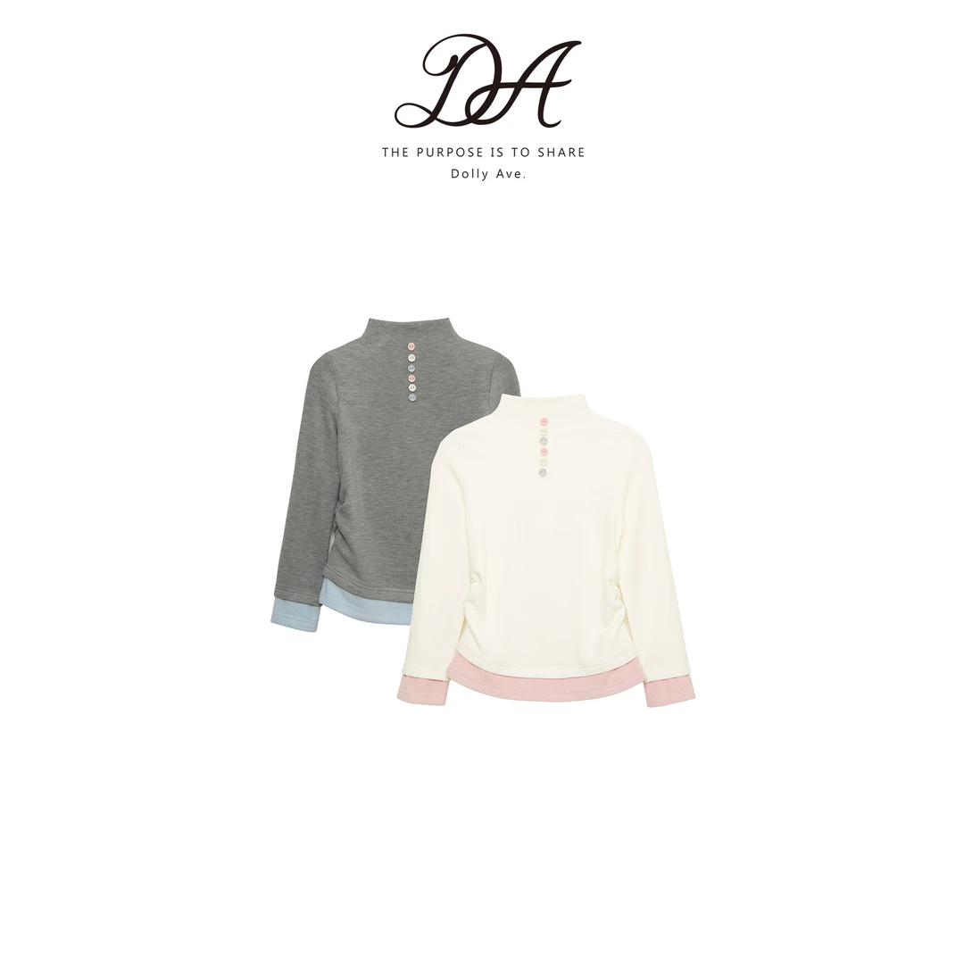 Dolly Ave「黑标系列」依翡丝收腰假两件保暖舒适女童上衣