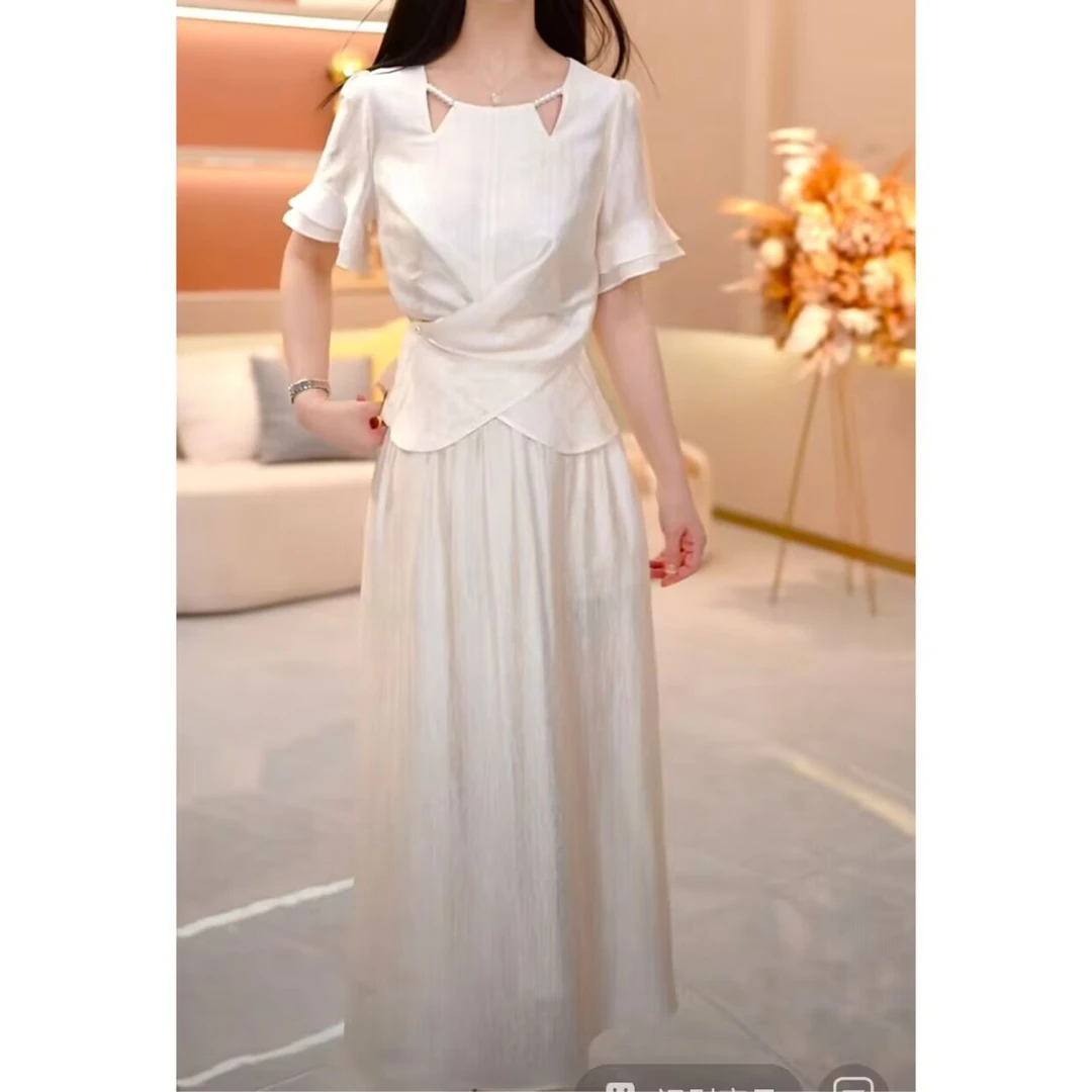 【SJYH1782】夏季新款套装裙两件套时尚优雅减龄洋气套装