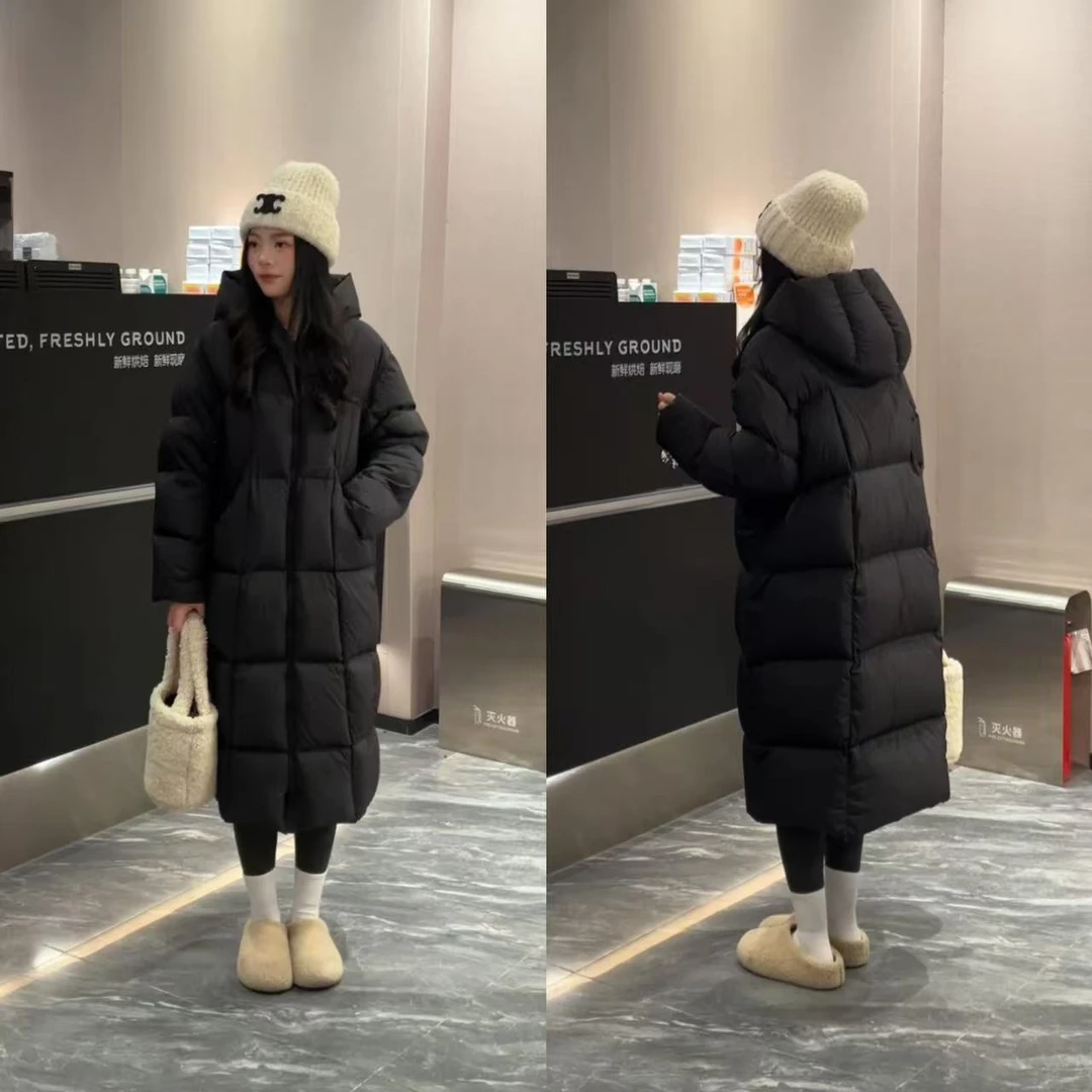 【麦麦专属】 中长款百搭连帽羽绒服