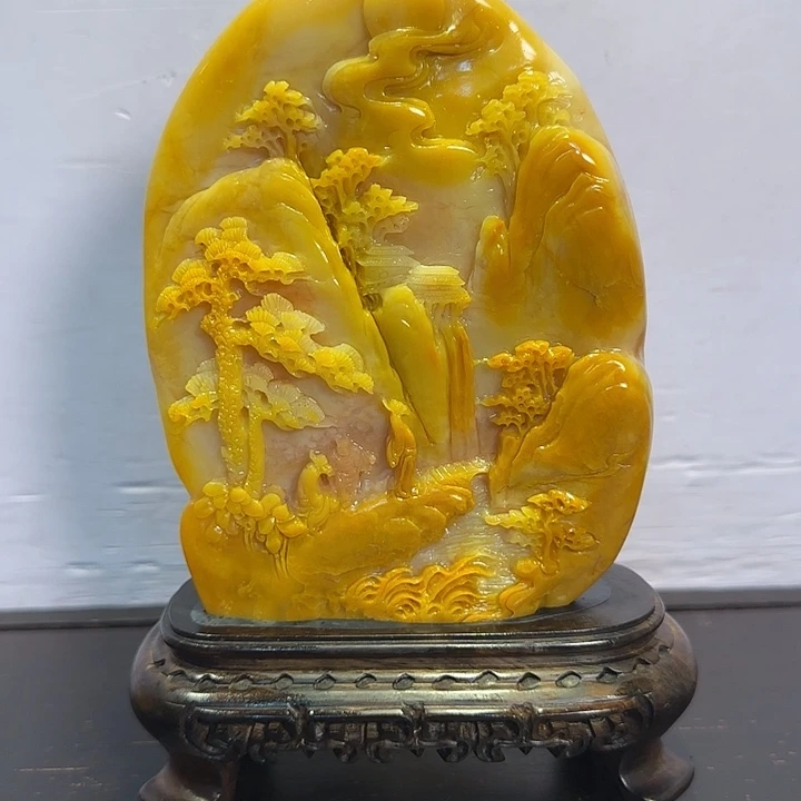 9***5寿山石昌化田黄摆件精品