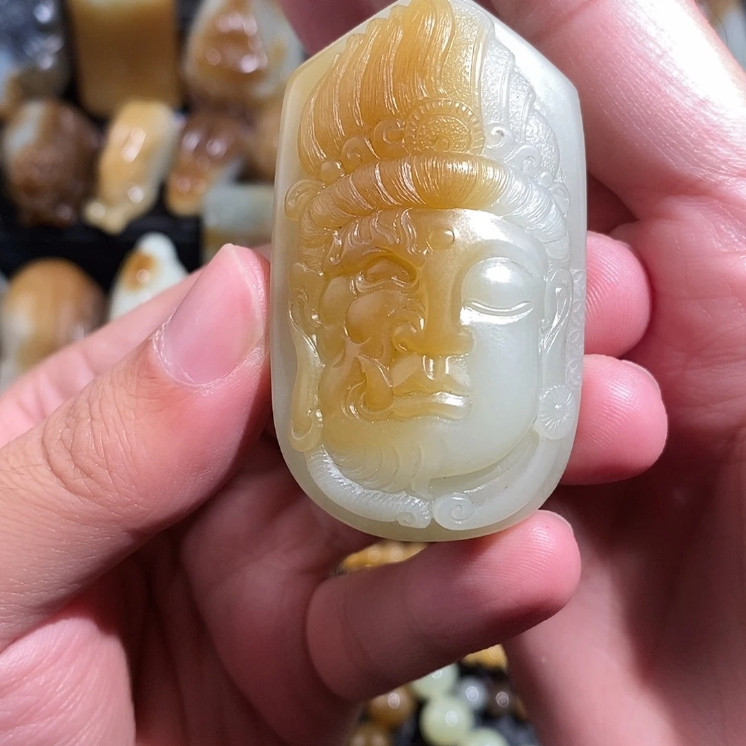 和田玉未镶嵌挂件