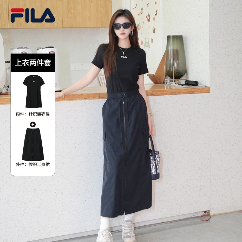 Fila/斐乐早秋穿搭女气质时尚【两件套】户外运动连衣裙F11W539307F