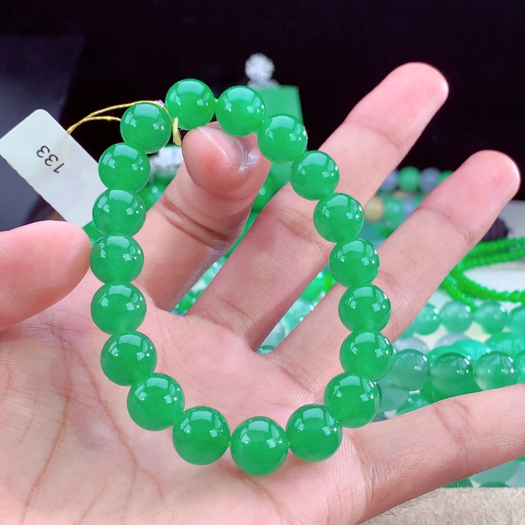 翡翠未镶嵌手链天然缅甸
