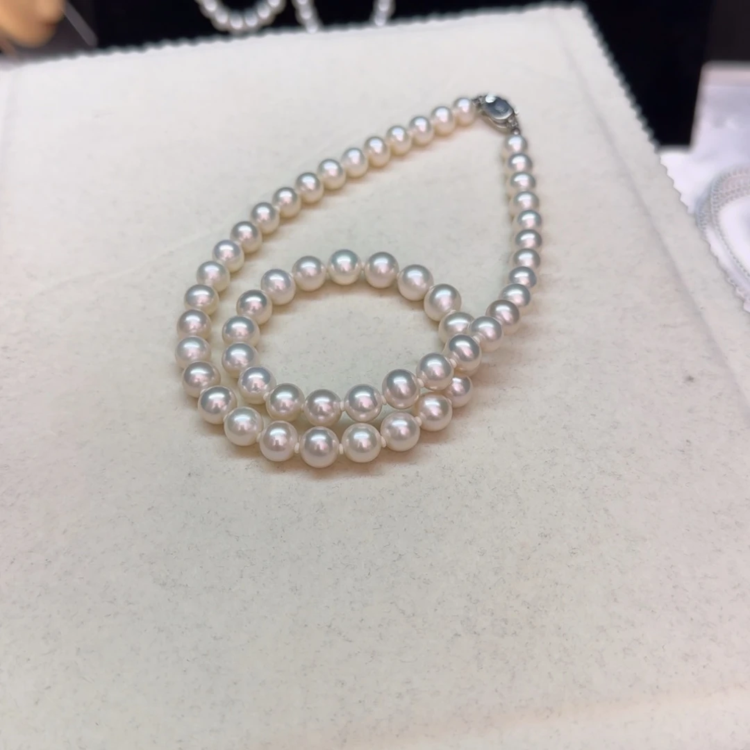 【闪购商品】淡水珍珠项链银S925镶嵌