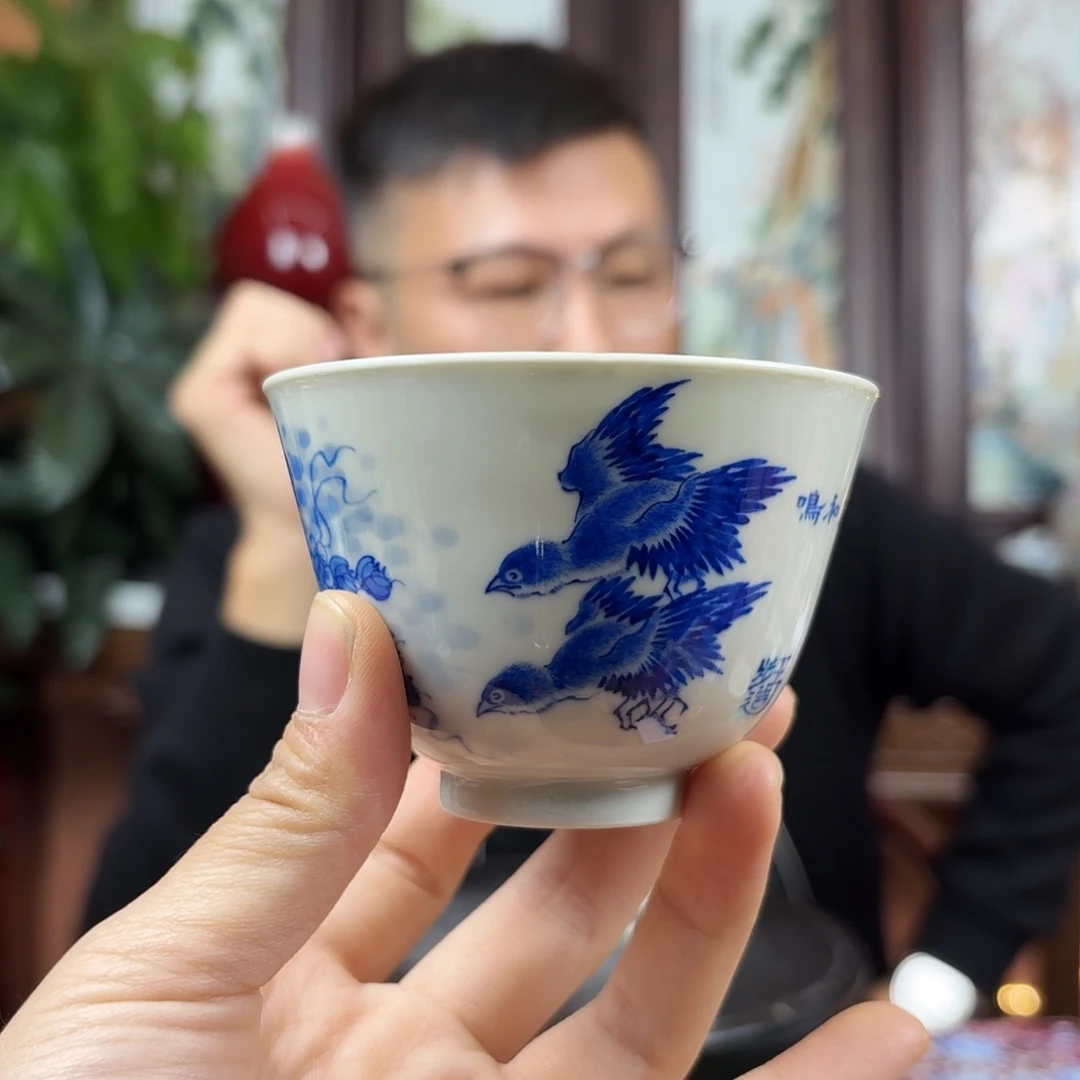 陶摆件景德镇陶瓷手工杯子