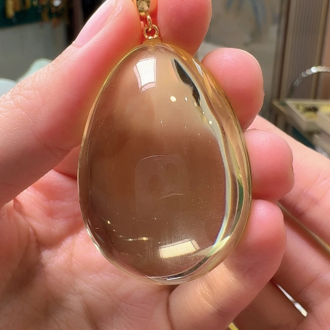 琥珀未镶嵌颈饰吊坠