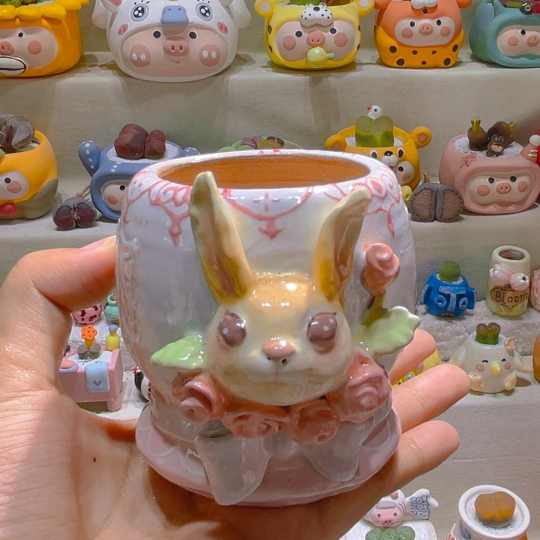 070纯手工制作重工盆盆