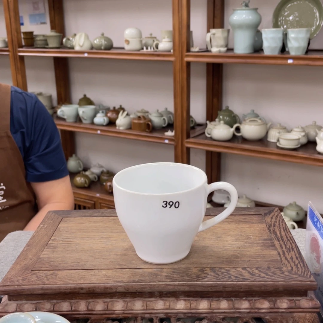 其他亮白手拉咖啡杯