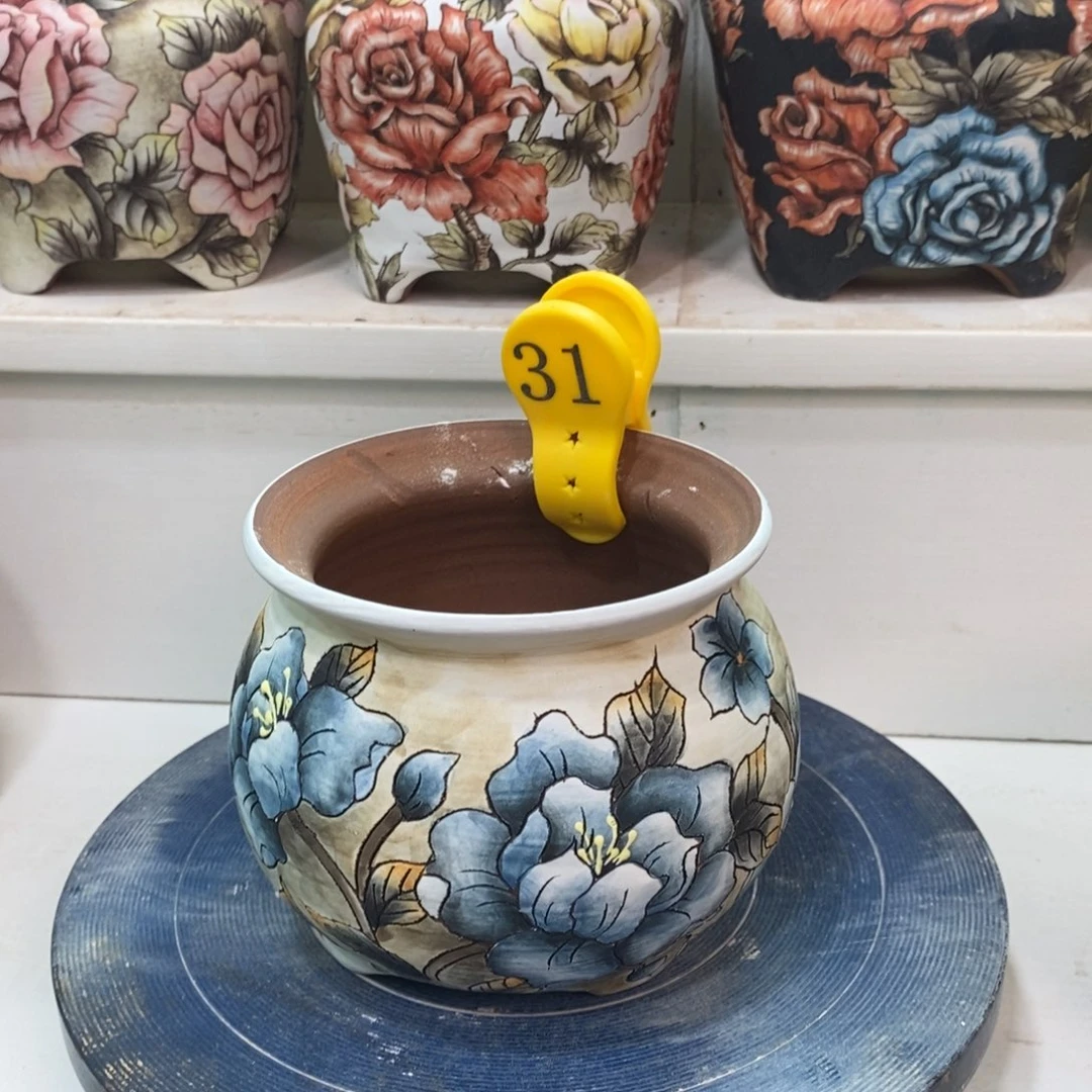 紫砂花盆水晶花盆31