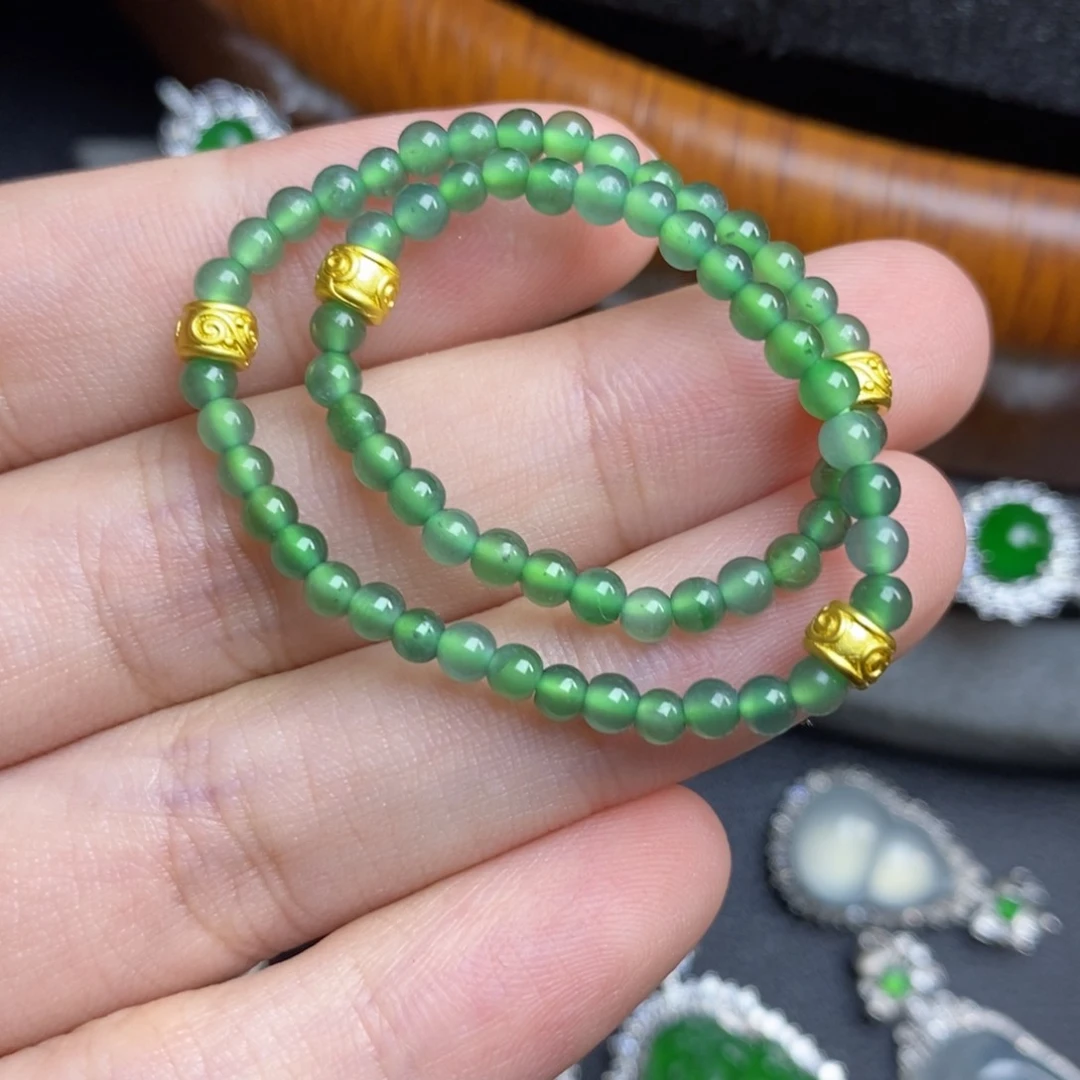 翡翠散珠天然翡翠Ａ货珠串