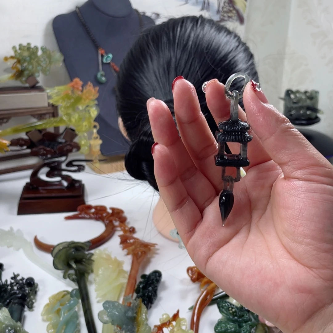 岫玉发饰未镶嵌岫玉福利