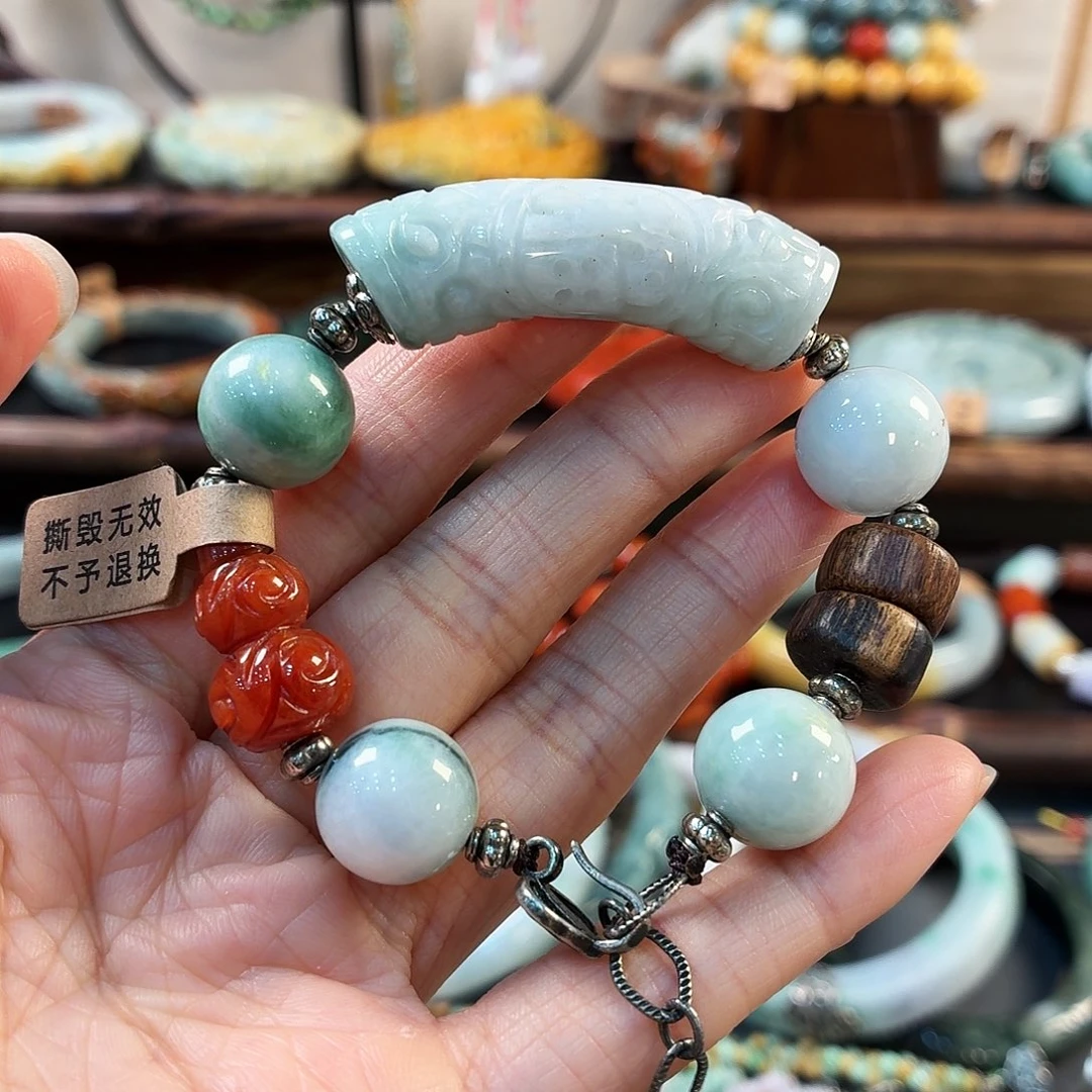 *****翡翠未镶嵌手链手串