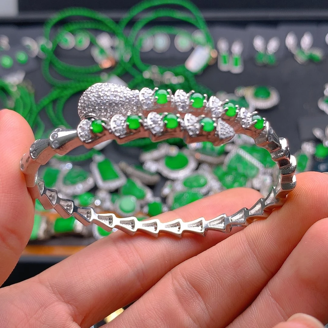 未镶嵌手链翡翠翡翠