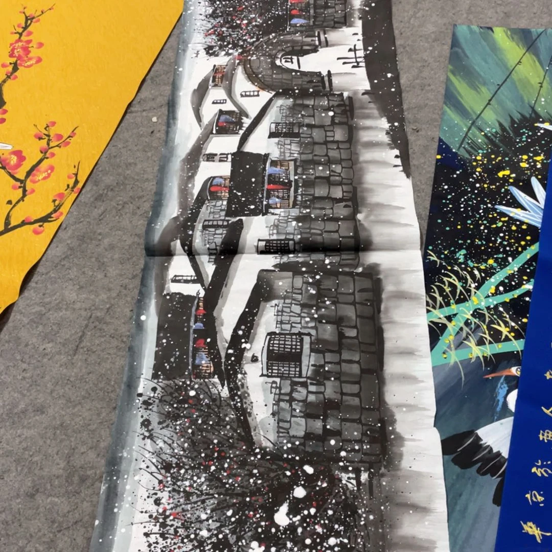 国画国画作品画心一张