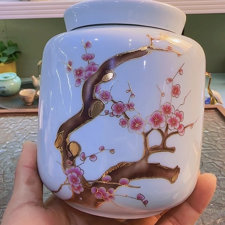 青花瓷器茶具套装旅行茶具茶叶罐